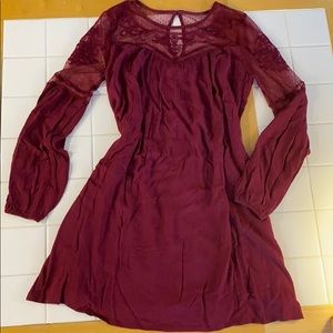 Long Sleeve Open Lace Dress